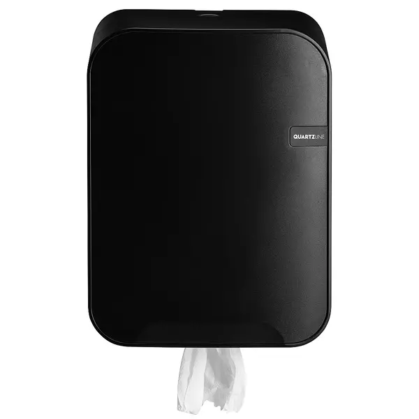 Centerfeeddispenser | QUARTZ BLACK | Kunststof | Midi-Rollen | 265x222x375(h)mm