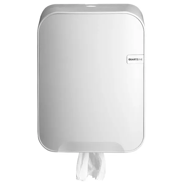 Centerfeeddispenser | QUARTZ WHITE | Kunststof | Midi-Rollen | 265x222x375(h)mm