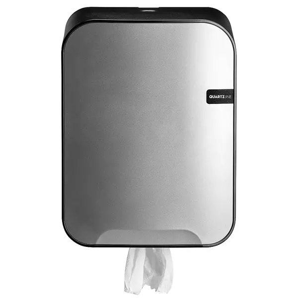 Centerfeeddispenser | QUARTZ SILVER | Kunststof | Midi-Rollen | 265x222x375(h)mm