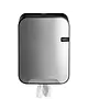 Euro Products Centerfeeddispenser | QUARTZ SILVER | Kunststof | Midi-Rollen | 265x222x375(h)mm 