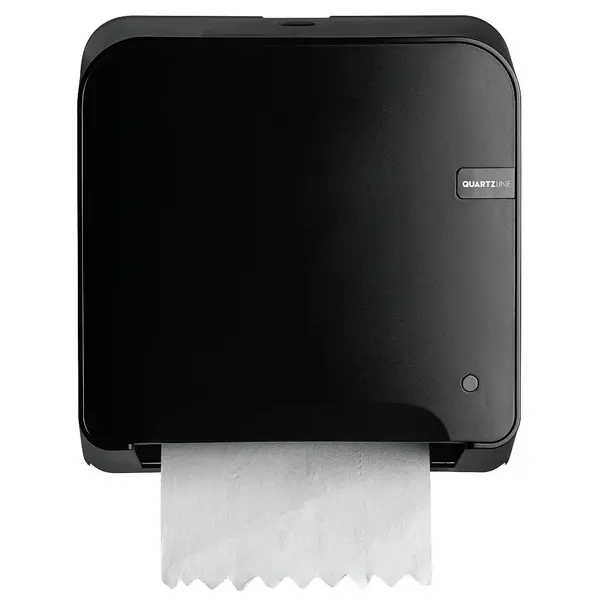 Automatische Handdoekdispenser | QUARTZ BLACK | Kunststof | Rol Ø150mm | 310x185x318(h)mm