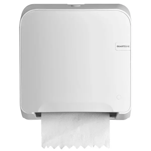 Automatische Handdoekdispenser | QUARTZ WHITE | Kunststof | Rol Ø150mm | 310x185x318(h)mm