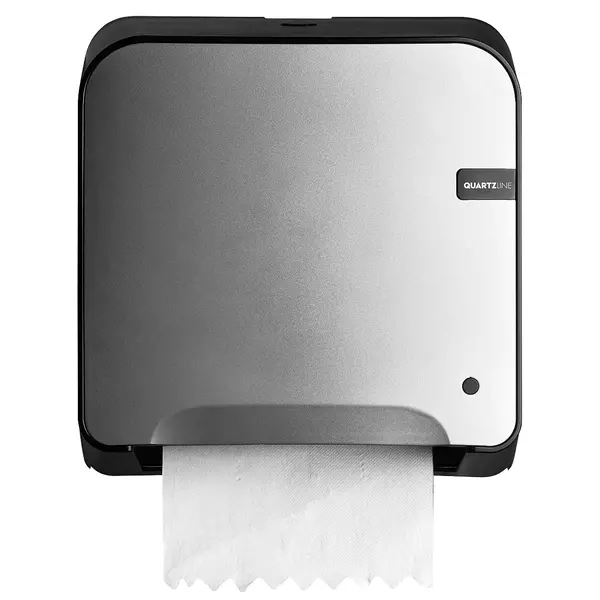 Automatische Handdoekdispenser | QUARTZ SILVER | Kunststof | Rol Ø150mm | 310x185x318(h)mm