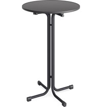 VEBA Inklapbare Statafel | BERLIN | Hout/Staal | Antraciet | In-/Outdoor | Ø700x1090(h)mm 