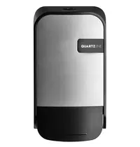 Euro Products Toiletseatcleaner-/Zeepdispenser | QUARTZ SILVER | Kunststof | Foamzeep (400ml) | 115x86x200(h)mm 