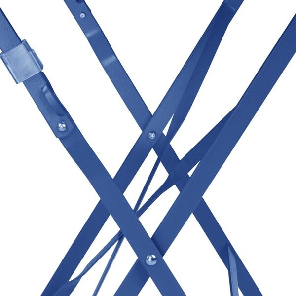 Inklapbare Tafel | PERTH | Staal | Marineblauw | In-/Outdoor | 600x600x710(h)mm