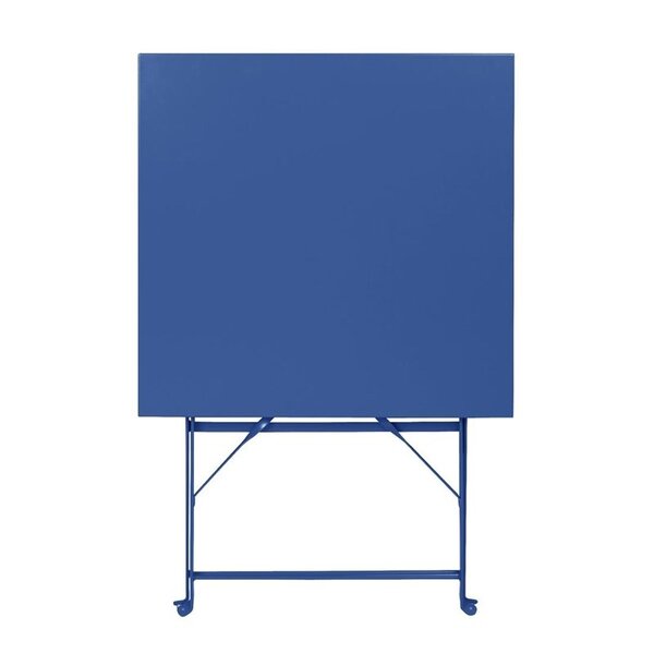 Inklapbare Tafel | PERTH | Staal | Marineblauw | In-/Outdoor | 600x600x710(h)mm