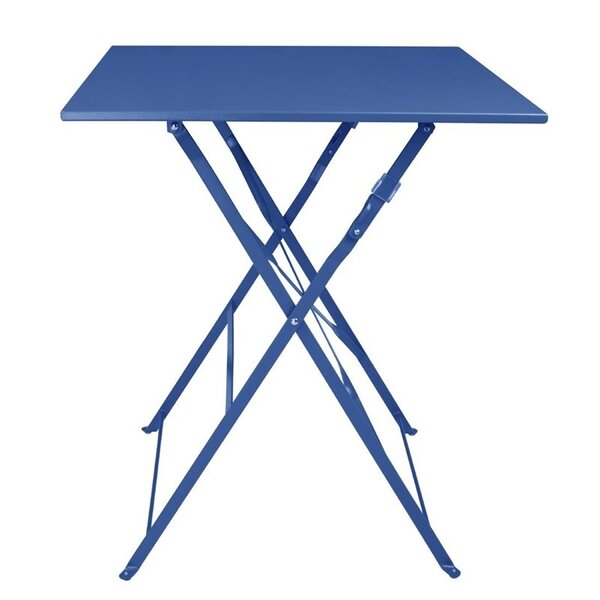 Inklapbare Tafel | PERTH | Staal | Marineblauw | In-/Outdoor | 600x600x710(h)mm