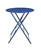 Bolero Inklapbare Tafel | PERTH | Staal | Marineblauw | In-/Outdoor | Ø600x710(h)mm 