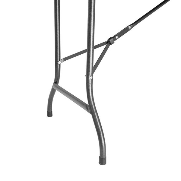 Inklapbare Buffettafel | Kunststof/Staal | Zwart Blad | Grijs Frame | In-/Outdoor | 1829x743x728(h)mm