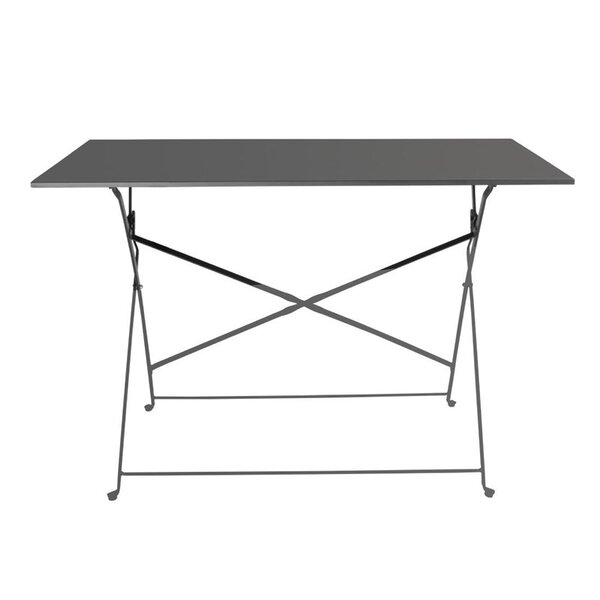 Inklapbare Tafel | Staal | Zwart | In-/Outdoor | 1100x700x715(h)mm