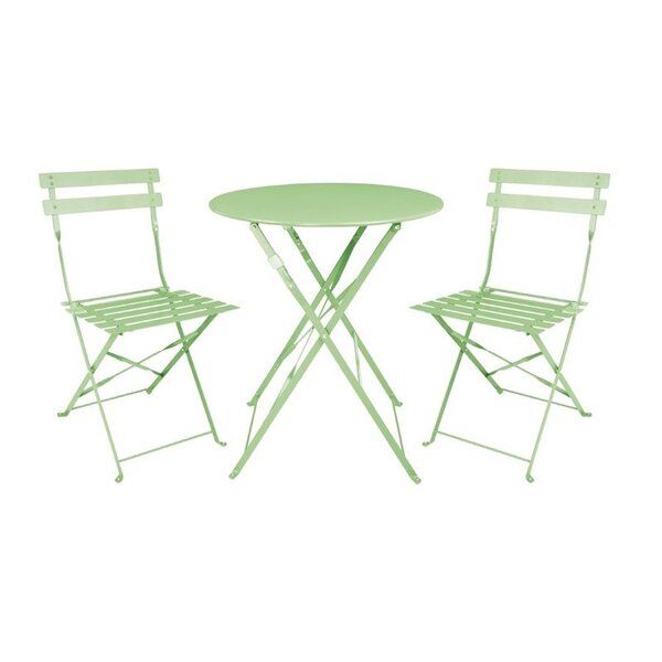 Inklapbare Tafel | Staal | Lichtgroen | In-/Outdoor | Ø600x710(h)mm