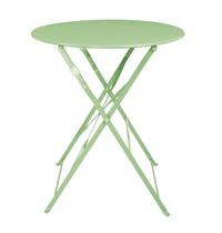 Bolero Inklapbare Tafel | Staal | Light Green | In-/Outdoor | Ø600x710(h)mm