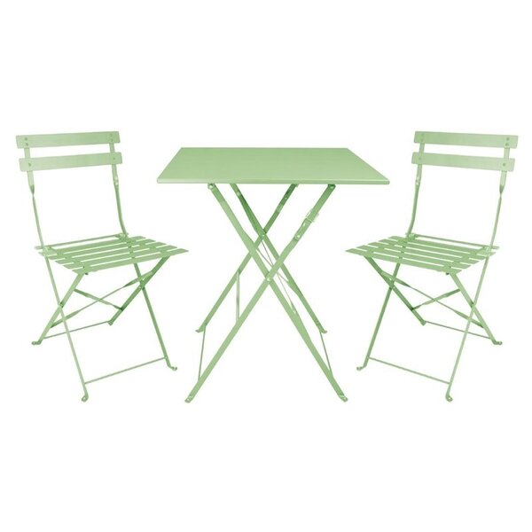 Inklapbare Tafel | Staal | Lichtgroen | In-/Outdoor | 600x600x710(h)mm
