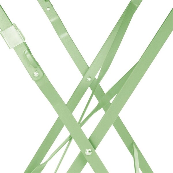 Inklapbare Tafel | Staal | Lichtgroen | In-/Outdoor | 600x600x710(h)mm