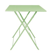 Bolero Inklapbare Tafel | Staal | Lichtgroen | In-/Outdoor | 600x600x710(h)mm 