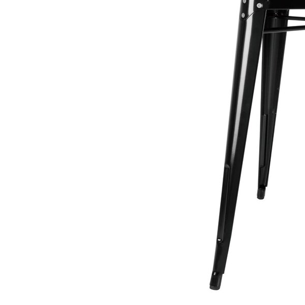 Tafel | Staal | Zwart | In-/Outdoor | Parasolgat | 660x660x760(h)mm