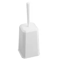 Euro Products Toiletborstelhouder | Kunststof | Wit | Incl. Borstel | Vrijstaand/Wandmontage | 133x135x410(h)mm