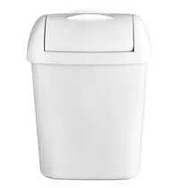 Euro Products Wandafvalbak | QUARTZ WHITE | Kunststof | Wit | 8L | Inworpvak | 263x193x370(h)mm 