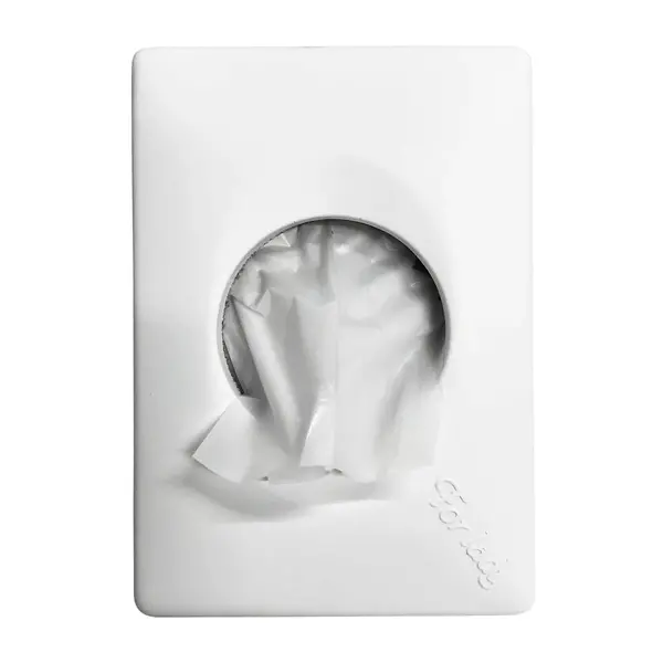 Hygiënezakjesdispenser | QUARTZ WHITE | Kunststof | Wit | 95x32x135(h)mm