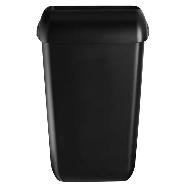 Afvalbak | QUARTZ BLACK | Kunststof | Zwart | 23L | Open | Wandmontage/Vrijstaand | 337x225x560(h)mm