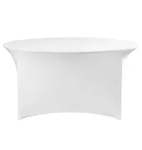 HENDI Tafelhoes | CATERING | Wit | Polyester/Elastaan | Ø1800x760(h)mm