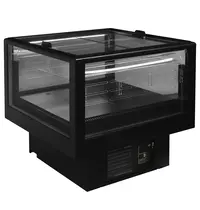 Tefcold Koel-/Vrieseiland | EIDA | 217L | Zwart | -18°C/-24°C & -2°C/+5°C | Geforceerd | Schuifdeksels | Wielen (Geremd) | 1100x1000x920(h)mm 