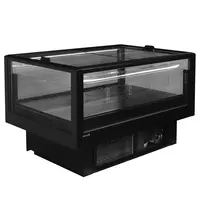 Tefcold Koel-/Vrieseiland | EIDA | 326L | Zwart | -18°C/-24°C & -2°C/+5°C | Geforceerd | Schuifdeksels | Wielen (Geremd) | 1600x1000x920(h)mm 