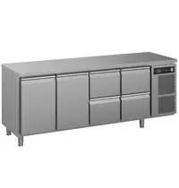 Hoshizaki Koelwerkbank | PREMIER | Energiezuinig | 625L | 2 Deuren + 4 Laden (1/1 GN) | +2°C/+12°C | Geforceerd | 2196x700x934(h)mm