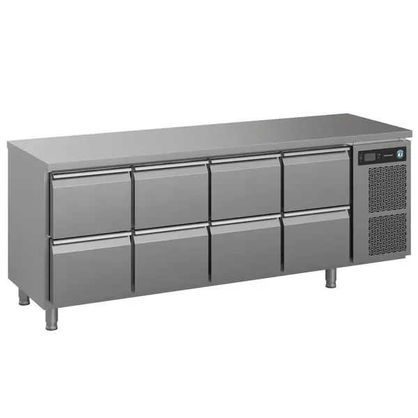 Koelwerkbank | PREMIER | Energiezuinig | 625L | 8 Laden (1/1 GN) | +2°C/+12°C | Geforceerd | 2196x700x934(h)mm