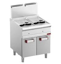 Diamond Friteuse | OPTIMA 700 | Gas | 14+14L | 90°C/190°C | 25kW | Piëzo Ontsteking | Aftapkranen | 700x700x850/1180(h)mm 