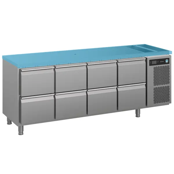 Koelwerkbank | PREMIER | Energiezuinig | 625L | 8 Laden (1/1 GN) | +2°C/+12°C | Geforceerd | Zonder Werkblad | 2192x680x930(h)mm