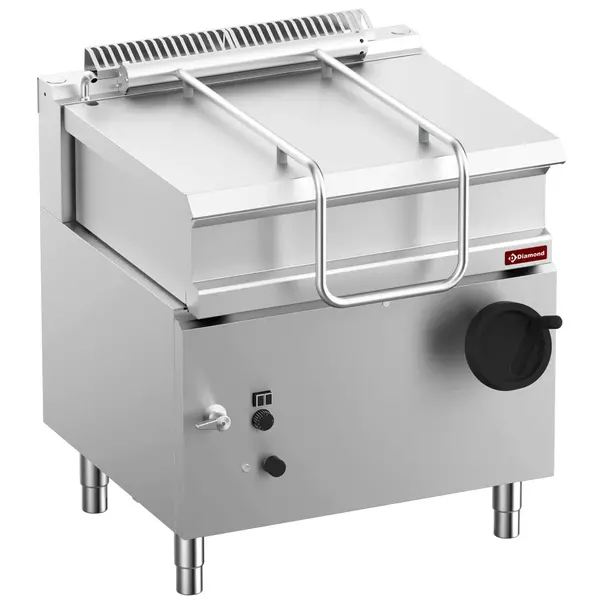 Kantelbare Braadpan | OPTIMA 700 | Gas | 60L | 90°C/300°C | 13.5kW | Piëzo Ontsteking | Vulkraan | 800x700x850/920(h)mm