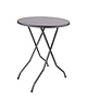 Attends Inklapbare Statafel | BARCELONA | Hout/Staal | Grijs Blad | Antraciet Poten | In-/Outdoor | Ø850x1100(h)mm 