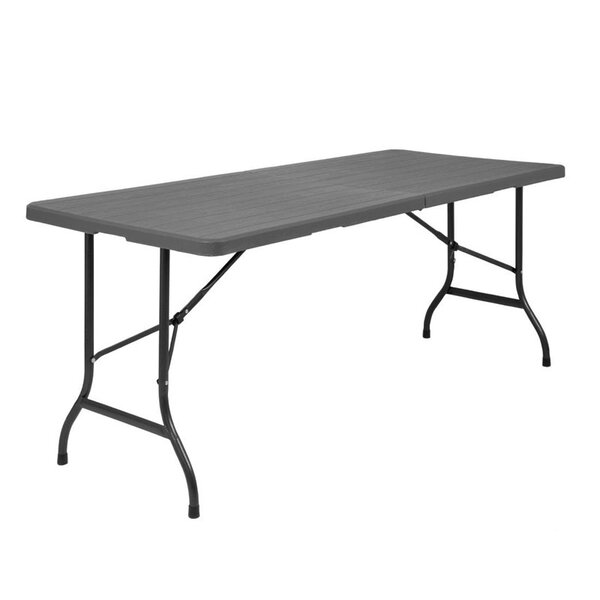 Inklapbare Buffettafel | Kunststof/Staal | Grijs | In-/Outdoor | 1829x743x728(h)mm