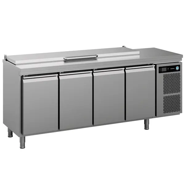 Saladette | PREMIER | 625L | 4 Deuren (1/1 GN) | Boven 9x 1/3 GN | +2°C/+12°C | Geforceerd | Klapdeksel | 2196x700x1028(h)mm