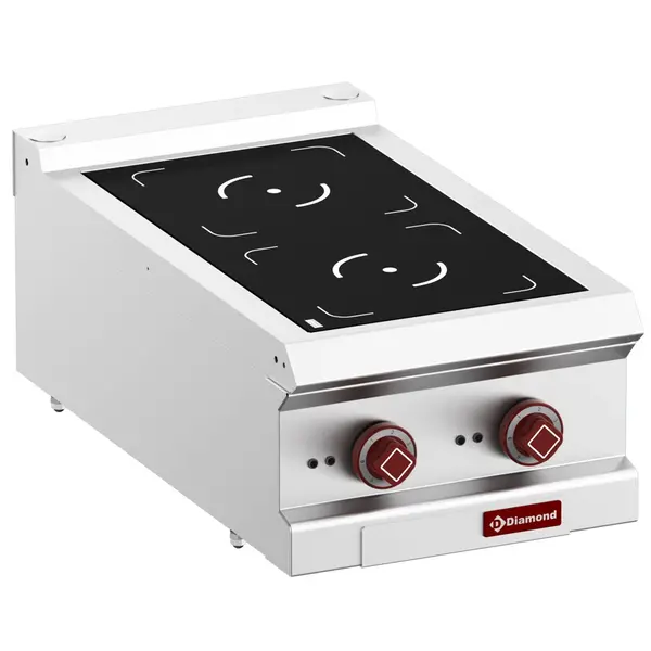 Inductiefornuis | OPTIMA 700 | 2 Kookpunten (Ø220) | 7kW (400V) | 400x700x250/320(h)mm
