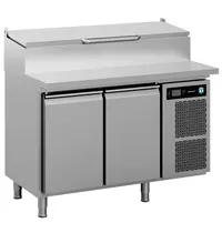 Hoshizaki Saladette | PREMIER | 301L | 2 Deuren (1/1 GN) | Boven 7x 1/3 GN | +2°C/+12°C | Geforceerd | Klapdeksel | 1314x800x890/1160(h)mm