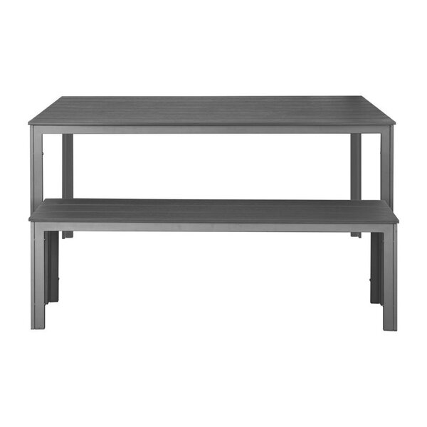 Tafel | VALLETTA | Kunststof | Grijs | In-/Outdoor | 1560x780x742(h)mm