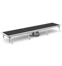 CombiSteel Vloerput | RVS | Afvoeraansluiting Ø75mm | 1368x300x140(h)mm 
