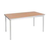 Gopak Tafel | ENVIRO | Hout/Aluminium | Houtlook Blad (Berken) | Aluminium Poten | Indoor | 1400x750x710(h)mm 