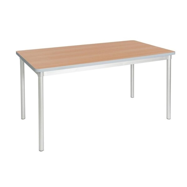 Tafel | ENVIRO | Hout/Aluminium | Houtlook Blad (Berken) | Aluminium Poten | Indoor | 1400x750x710(h)mm