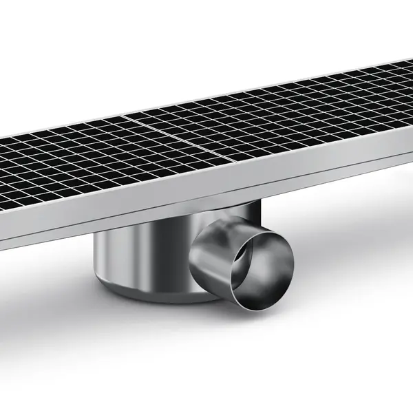 Vloerput | RVS | Afvoeraansluiting Ø75mm | 891x200x140(h)mm