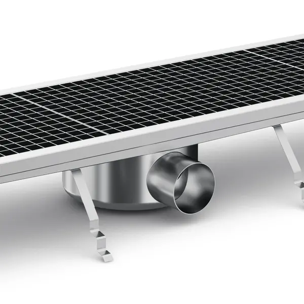 Vloerput | RVS | Afvoeraansluiting Ø75mm | 1181x300x140(h)mm