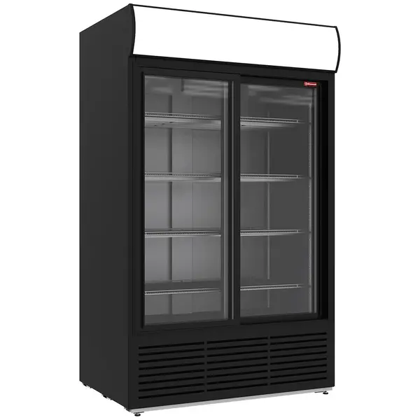 Koelkast | 1230L | Zwart | +1°C/+9°C | Statisch + Ventilator | Schuifdeuren | Wielen | 1200x835x2009(h)mm