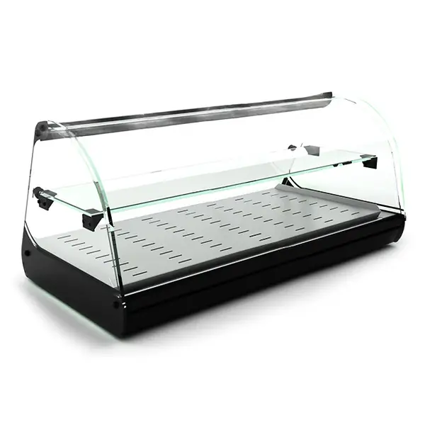 Verwarmde Tapasvitrine | CLASSIC | Zwart | 60°C/70°C | Statisch | 2 Niveaus | 0.72kW (230V) | 840x395x360(h)mm