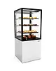 SAYL Koelvitrine | INTEGRA | Wit/Zwart | +2°C/+6°C | Geforceerd | 4 Niveaus | Touchscreen | Wielen (Geremd) | 600x600x1400(h)mm 
