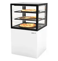 SAYL Warmhoudvitrine | INTEGRA | Wit/Zwart | 60°C/70°C | Geventileerd | 3 Niveaus | 0.53kW (230V) | Touchscreen | Wielen (Geremd) | 600x600x1100(h)mm 