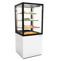 SAYL Warmhoudvitrine | INTEGRA | Wit/Zwart | 60°C/70°C | Geventileerd | 4 Niveaus | 0.53kW (230V) | Touchscreen | Wielen (Geremd) | 600x600x1400(h)mm