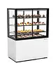 SAYL Koelvitrine | INTEGRA | Wit/Zwart | +2°C/+6°C | Geforceerd | 4 Niveaus | Zelfbediening | Touchscreen | Wielen (Geremd) | 1000x600x1400(h)mm 